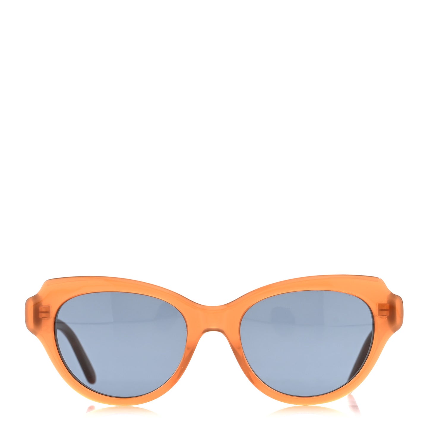 Acetate Cat Eye Swan Slim Sunglasses LW40178I Caramel Solid Blue