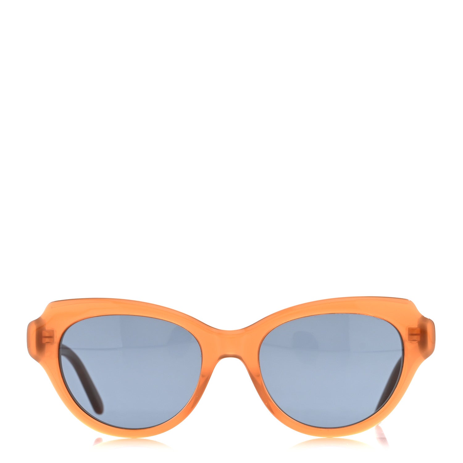Loewe Acetate Cat Eye Swan Slim Sunglasses LW40178I Caramel Solid Blue 2 of 8