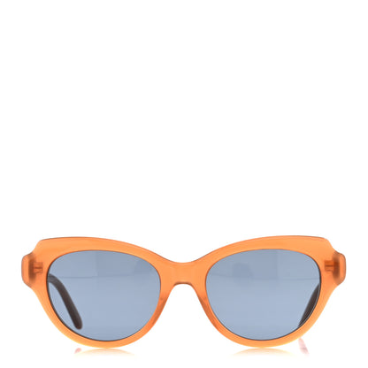 Loewe Acetate Cat Eye Swan Slim Sunglasses LW40178I Caramel Solid Blue 2 of 8
