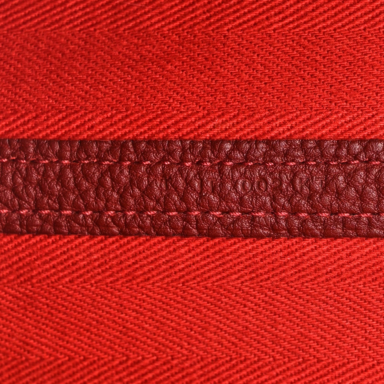 Hermes Chevron Herringbone Toile Negonda Garden Party 36 Rouge Tomate Rouge H 7 of 16