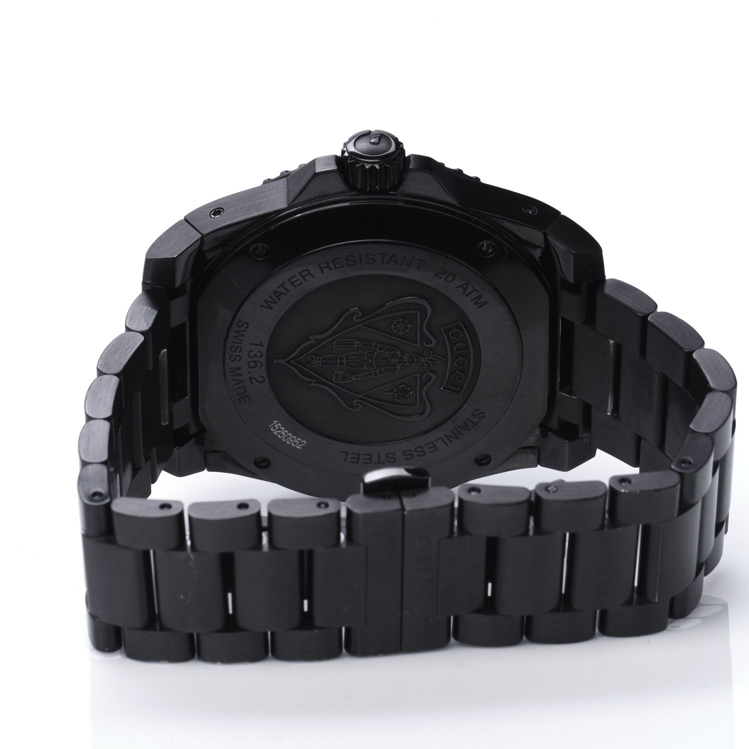 Gucci PVD Stainless Steel 45mm Dive Quartz Watch Black 4 of 5