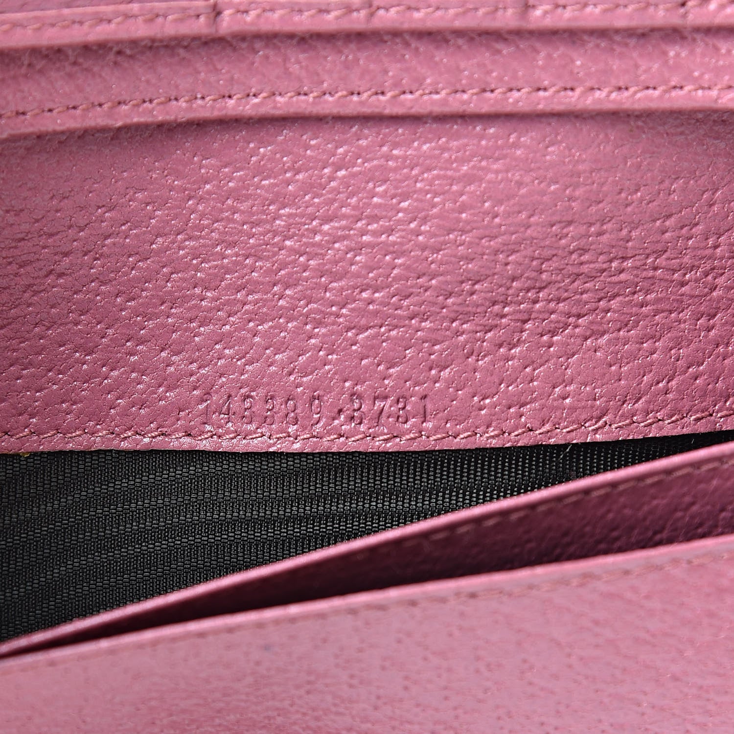 Gucci Calfskin Continental Wallet Pink 8 of 10