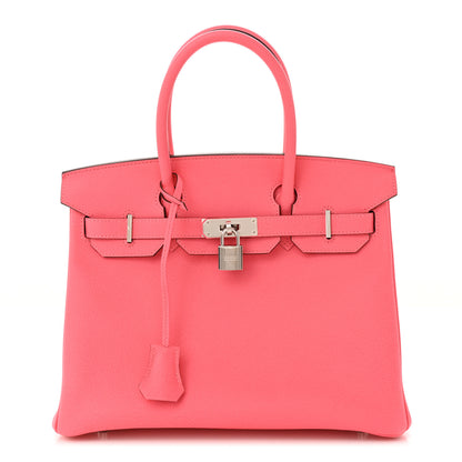 Hermes Epsom BIRKIN 30 Rose Azalee 1 of 11