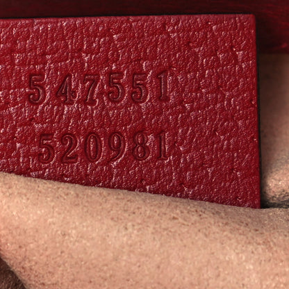 Gucci GG Supreme Monogram Flora Web Small Ophidia Tote Bag Red 7 of 12