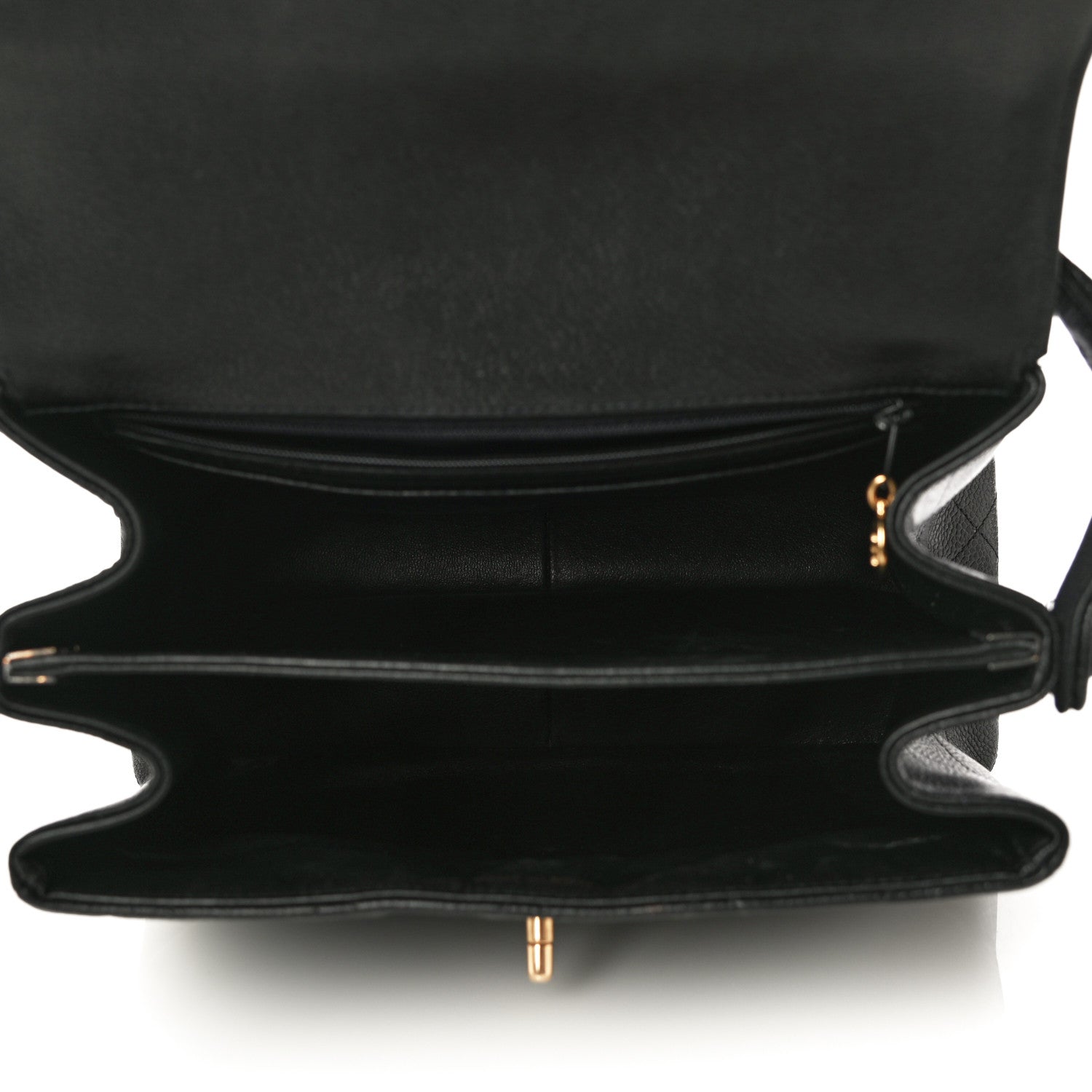 Chanel Caviar Quilted Jumbo Kelly Flap Black 6 of 12