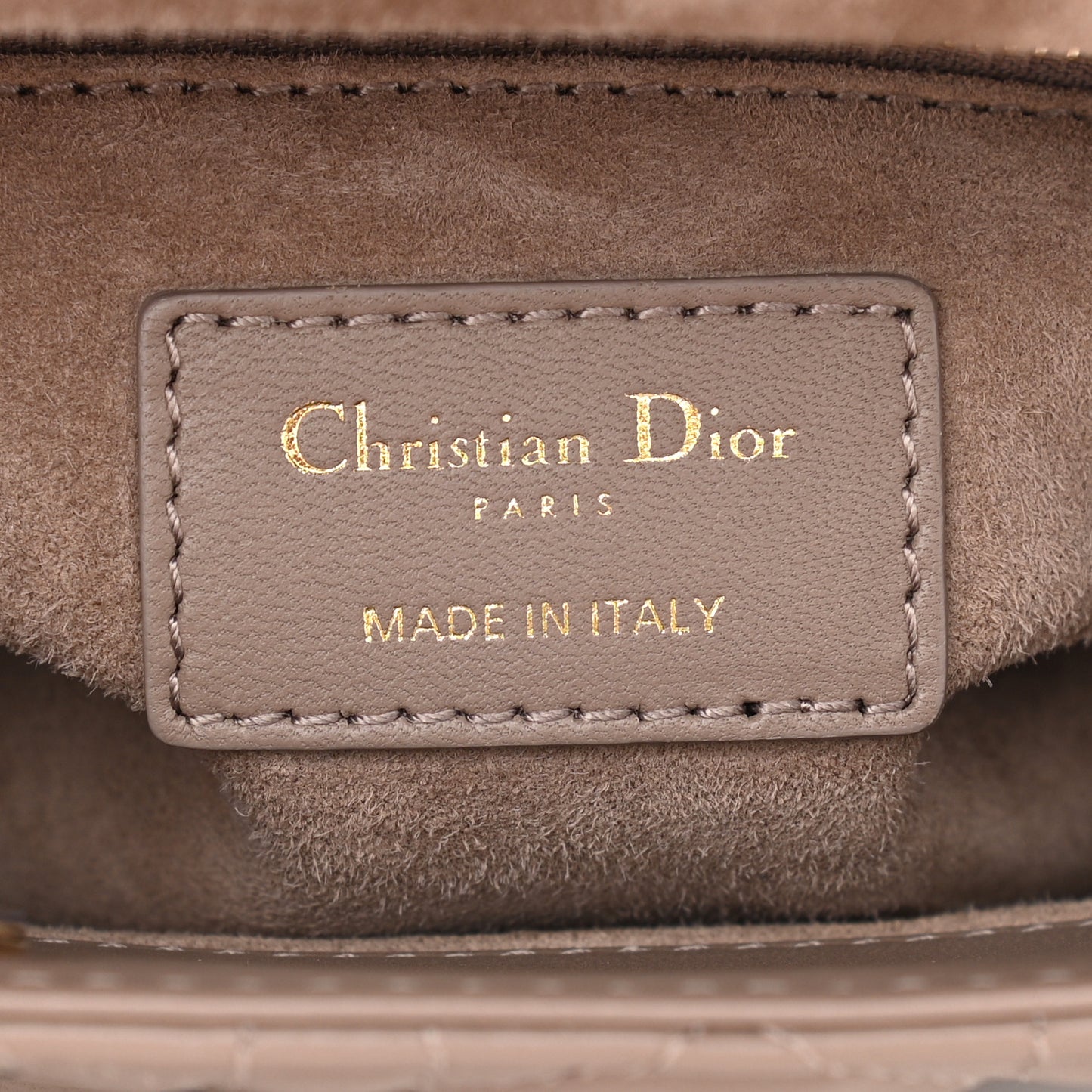 Calfskin Cannage Small My ABCDior Lady Dior Beige