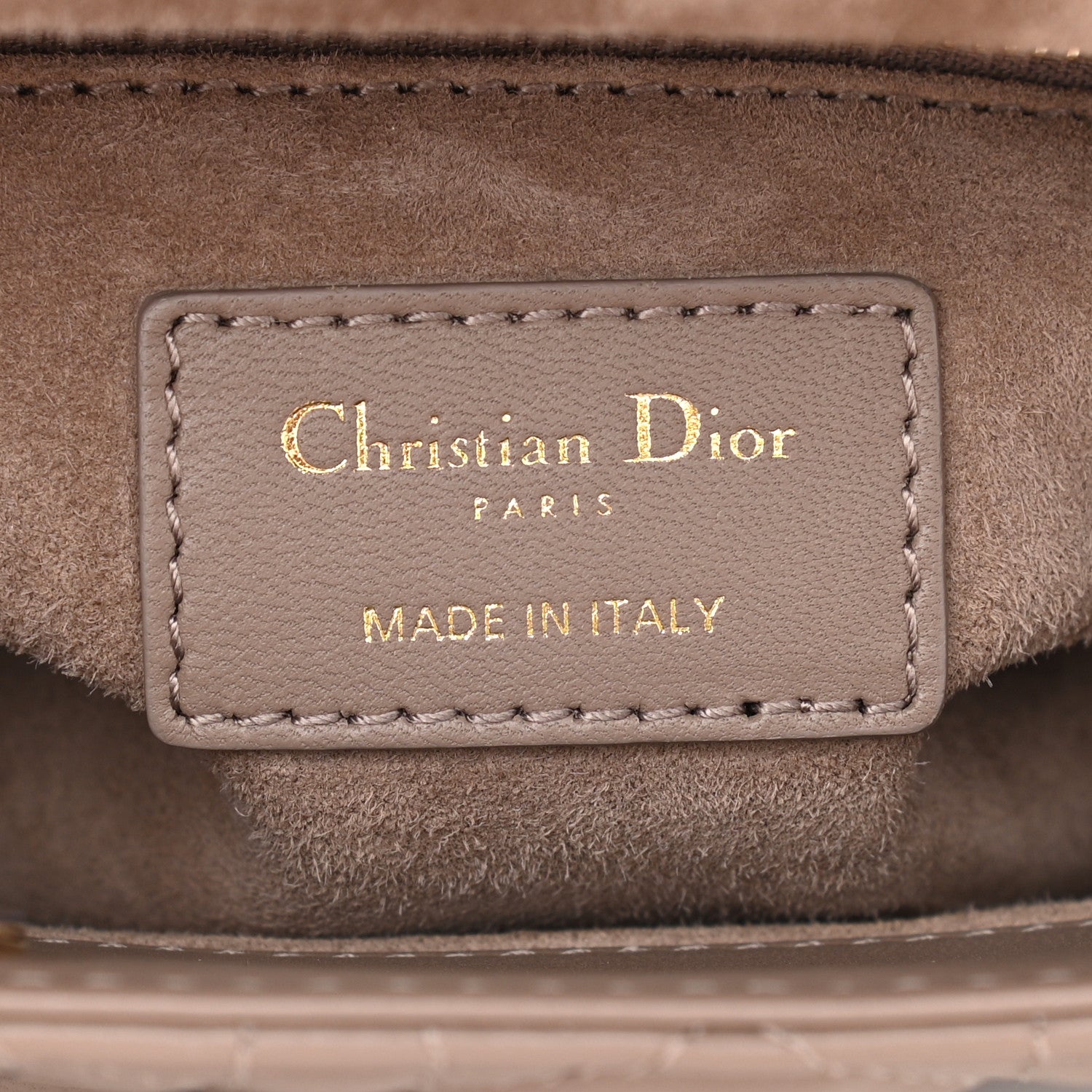 Christian Dior Calfskin Cannage Small My ABCDior Lady Dior Beige 8 of 11