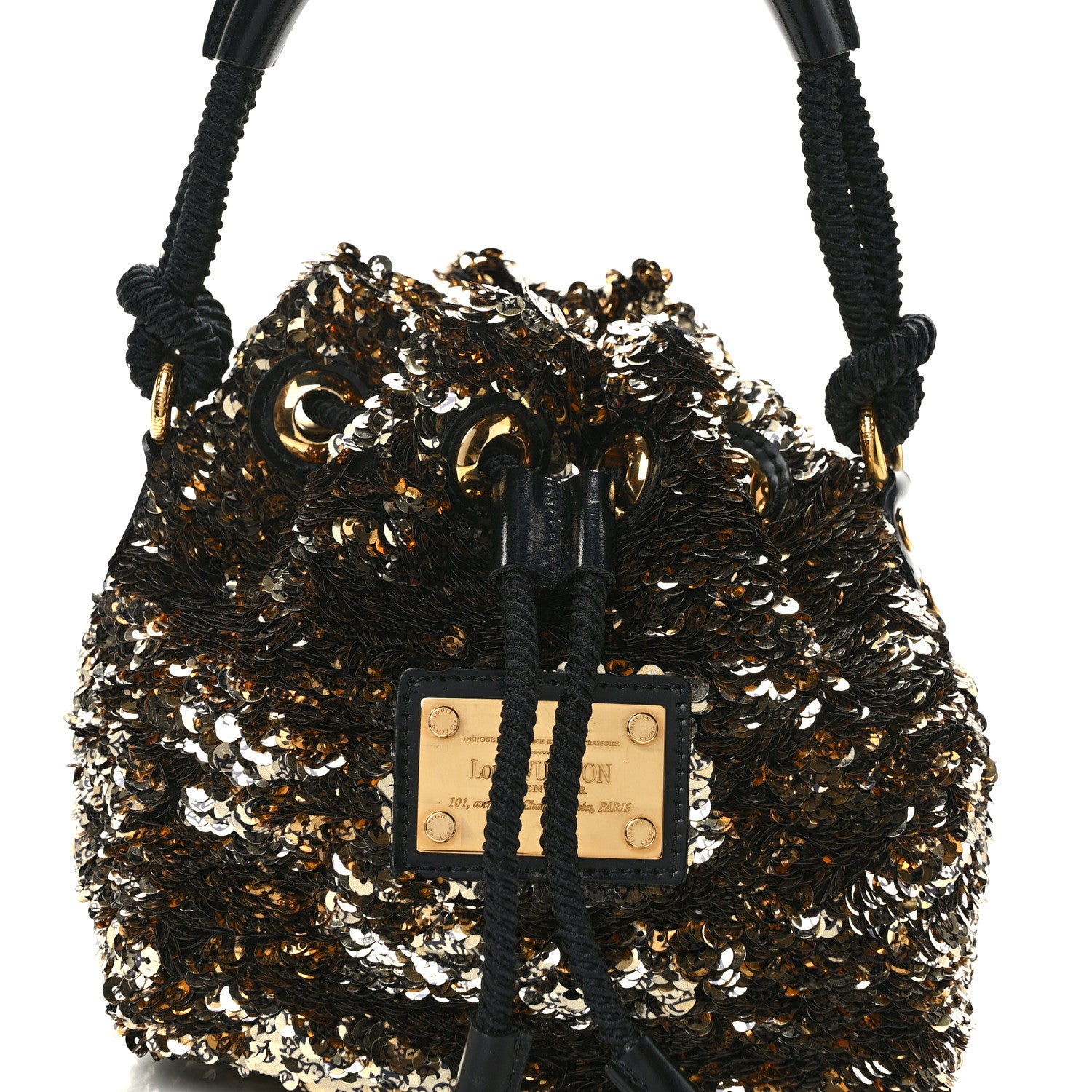 Louis Vuitton LOUIS VUITTON Sequin Mini Noe Rococo Gold 7 of 9