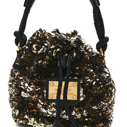 Louis Vuitton LOUIS VUITTON Sequin Mini Noe Rococo Gold 7 of 9