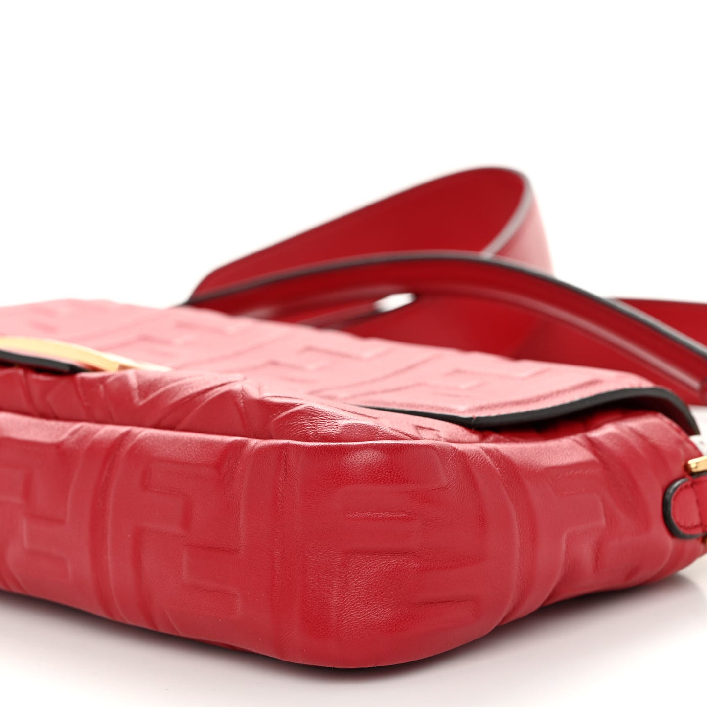 Nappa FF 1974 Embossed Baguette Fragola