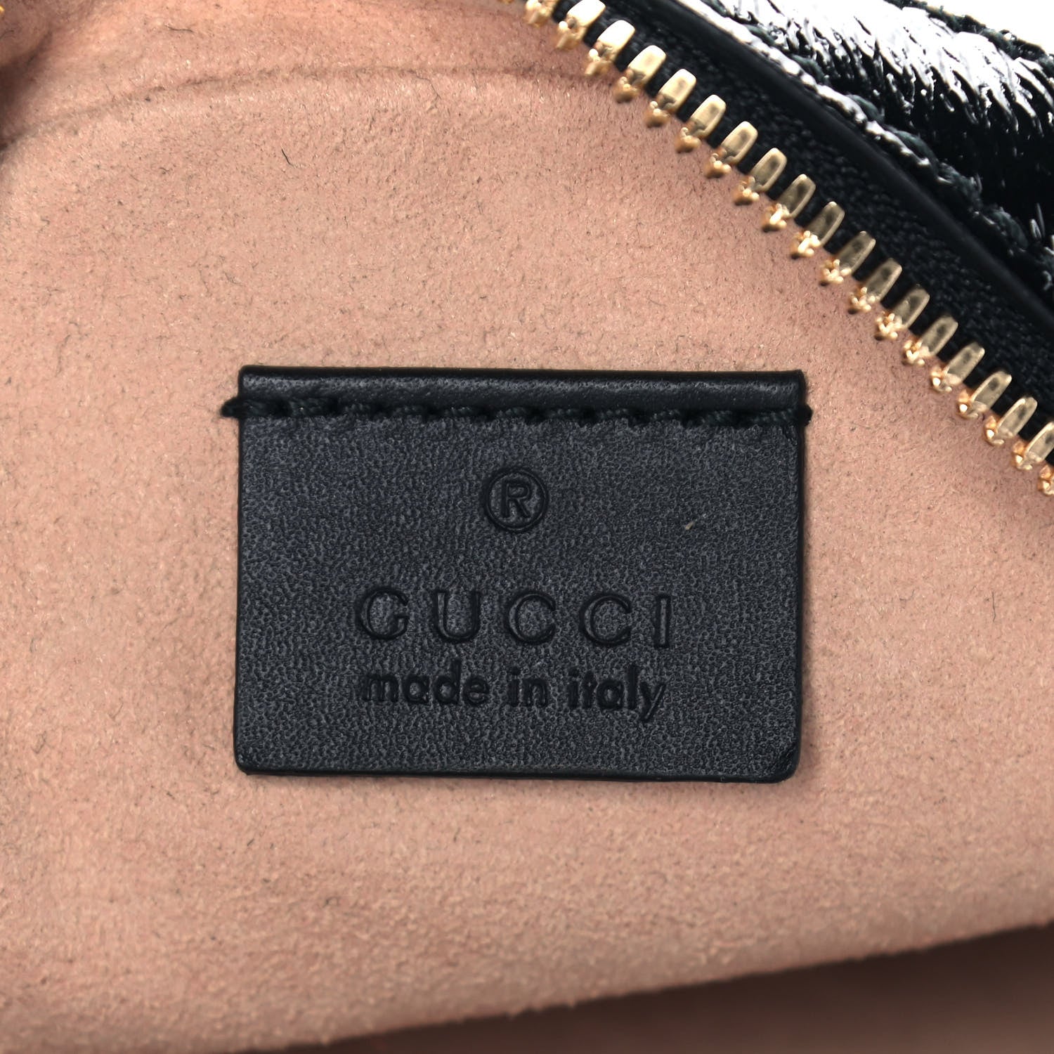 Gucci Suede Patent Web Mini Ophidia Round Shoulder Bag Black 6 of 11