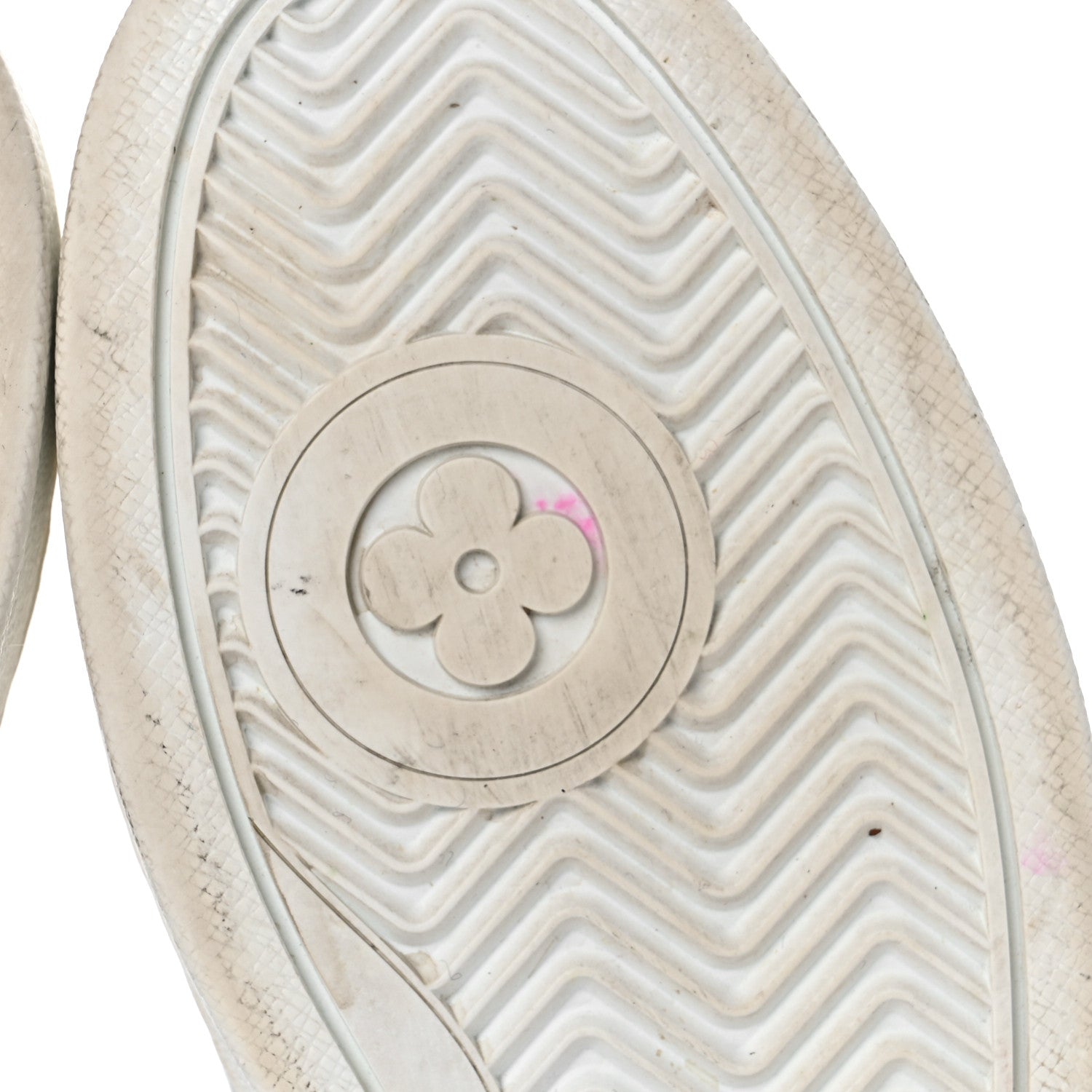 Louis Vuitton Metallic Calfskin Embossed Monogram Boombox Sneakers 38 White Silver 7 of 16