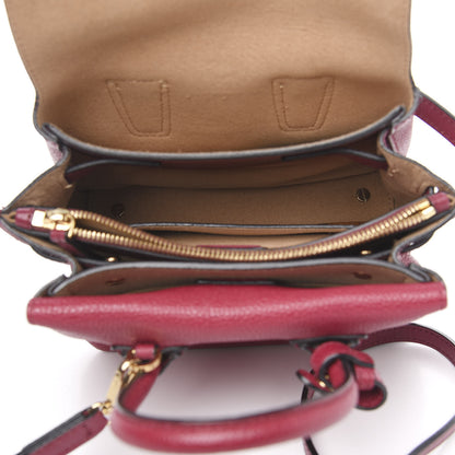 MCM Grained Calfskin Mini Milla Tote Burgundy 5 of 11