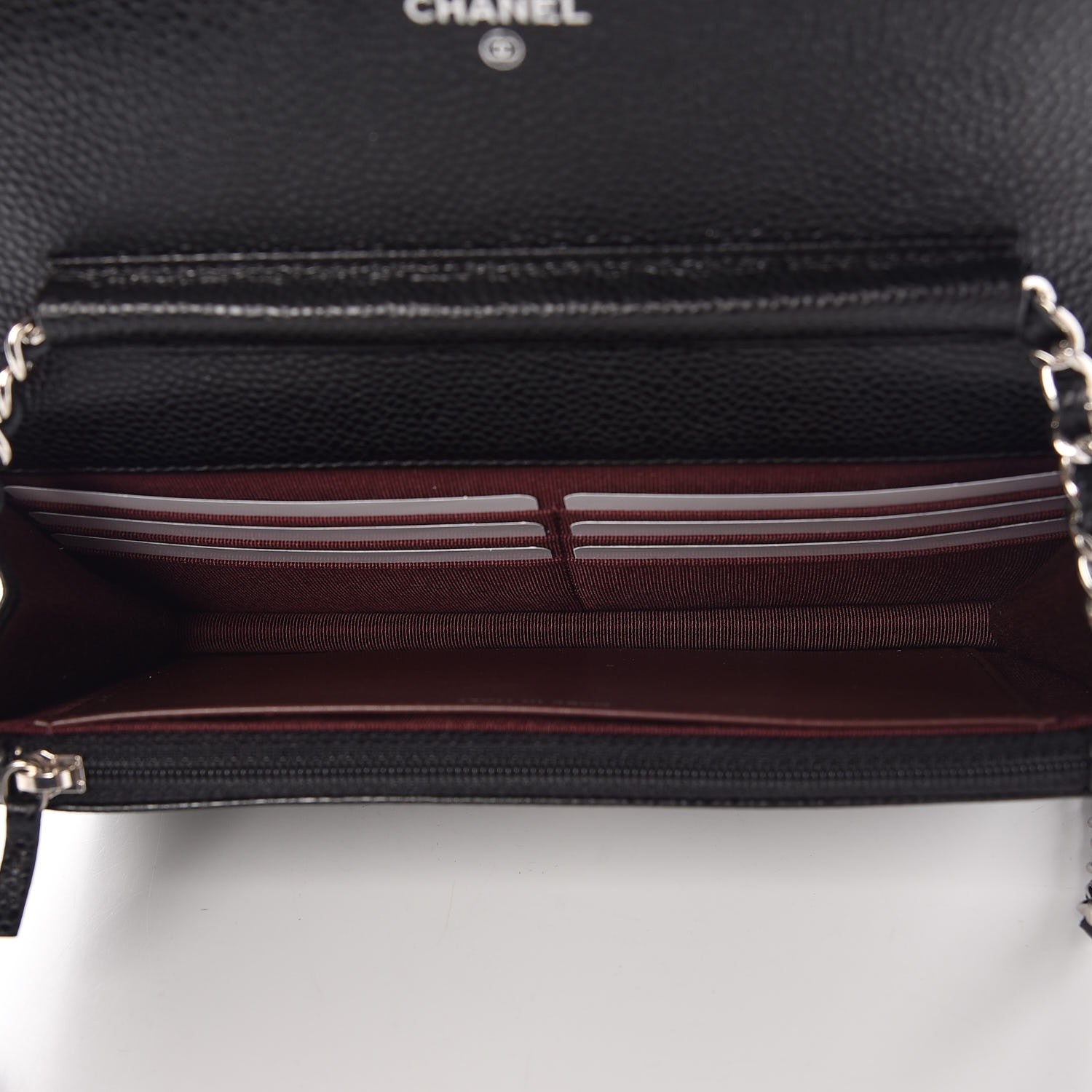 Chanel Caviar Quilted Wallet On Chain WOC Black 5 of 9