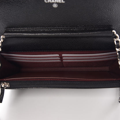 Chanel Caviar Quilted Wallet On Chain WOC Black 5 of 9