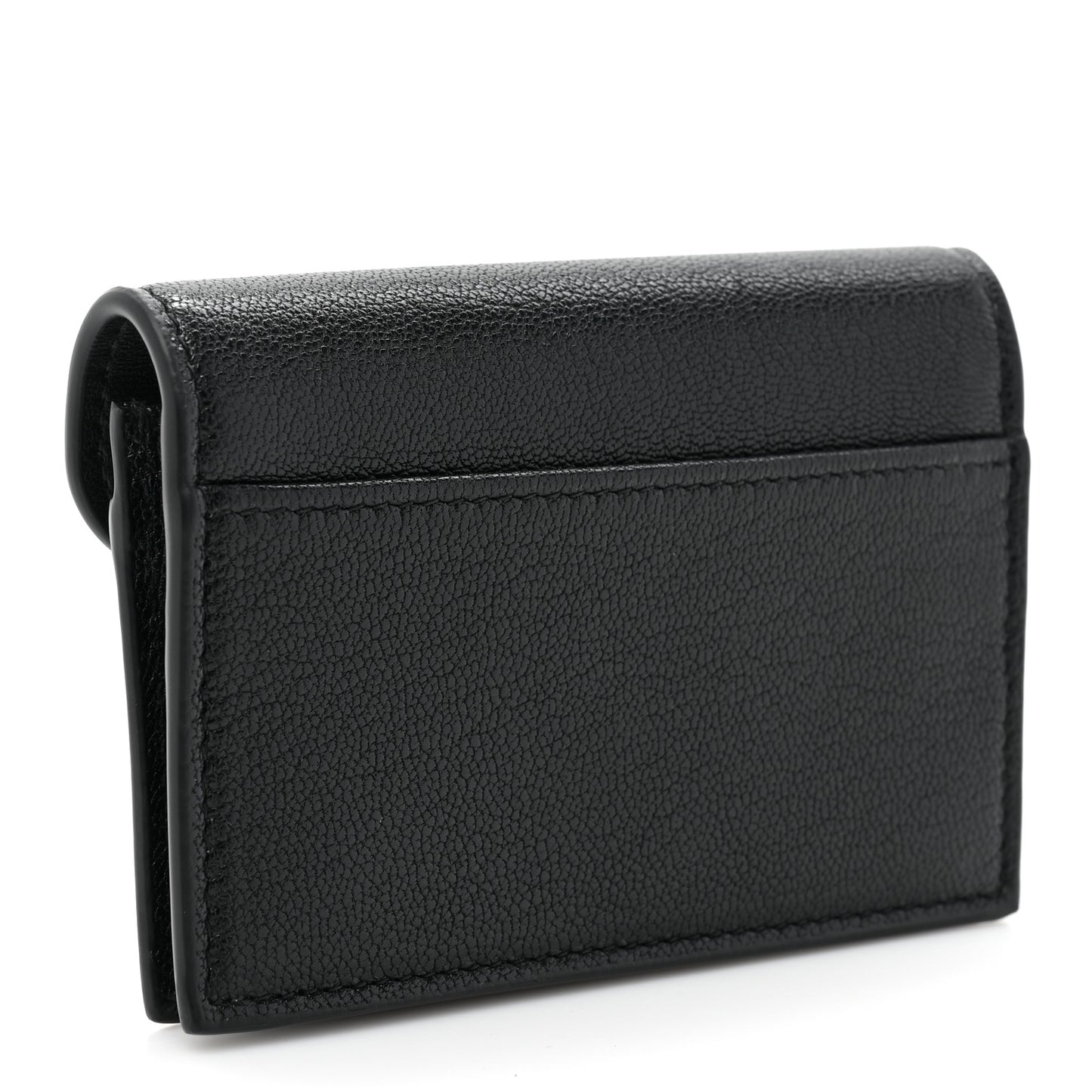 Goatskin Saddle Card Holder Black
