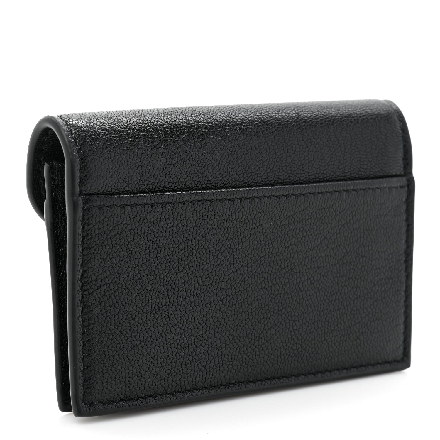 Christian Dior Goatskin Saddle Card Holder Black 3 of 10