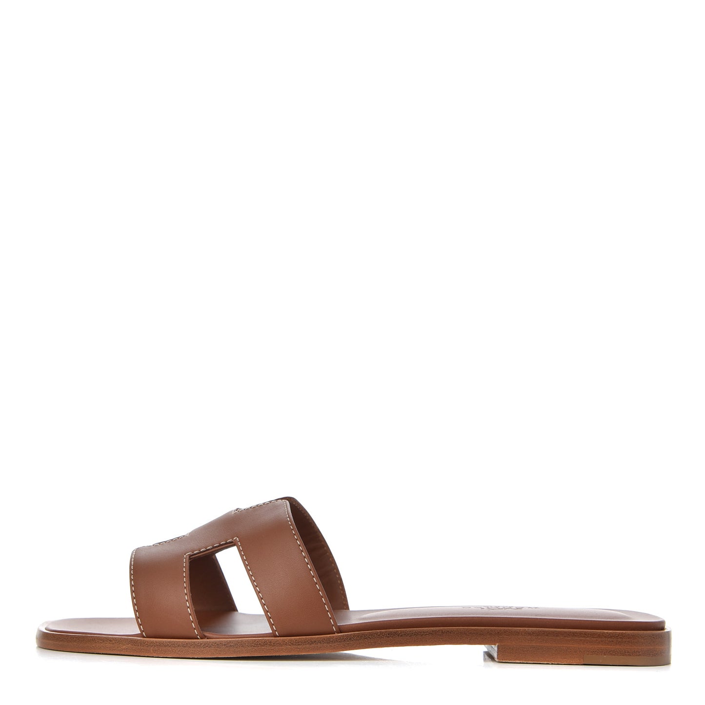Box Calfskin Oran Sandals 37.5 Gold