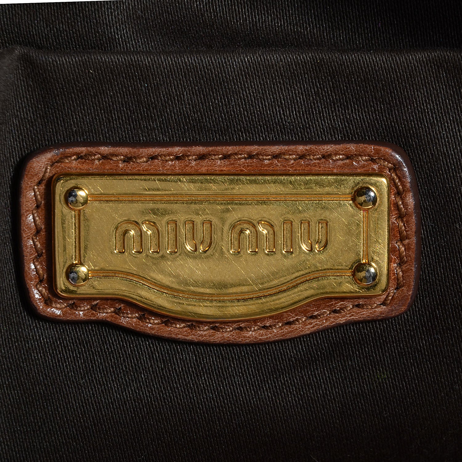 Miu Miu Vitello Lux Large Bow Bag Palissandro 6 of 9