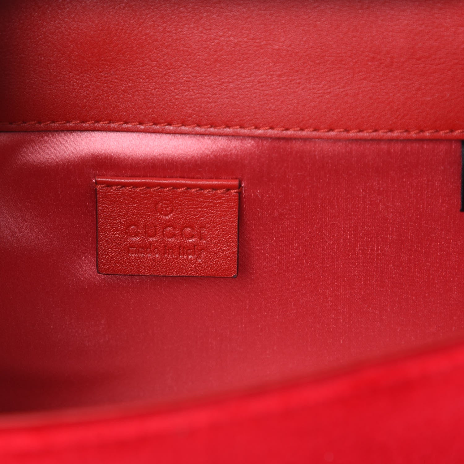 Gucci Velvet Crystal Square G Shoulder Bag Red 6 of 14