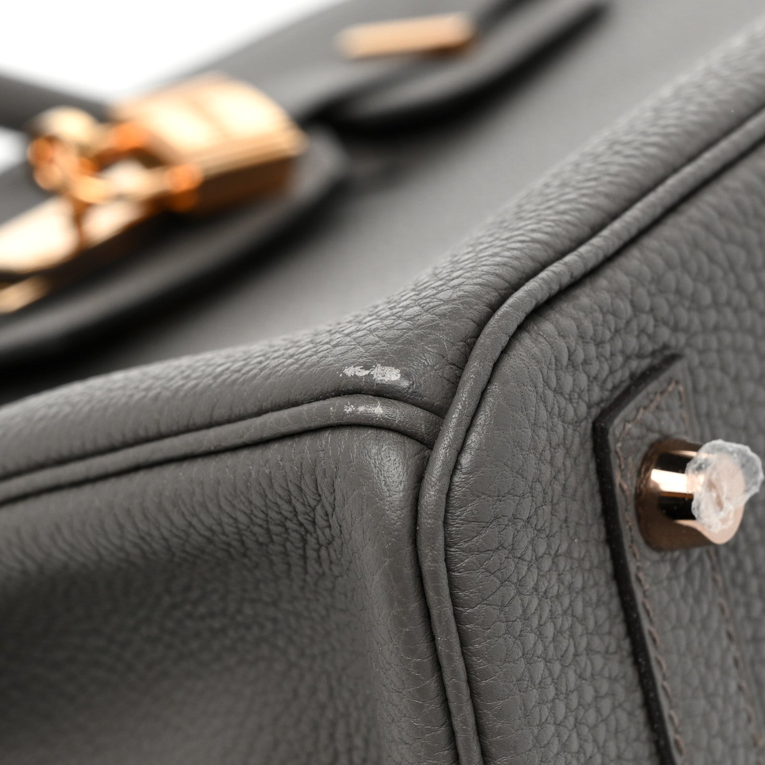 Hermes Togo Birkin 30 Etain 8 of 10