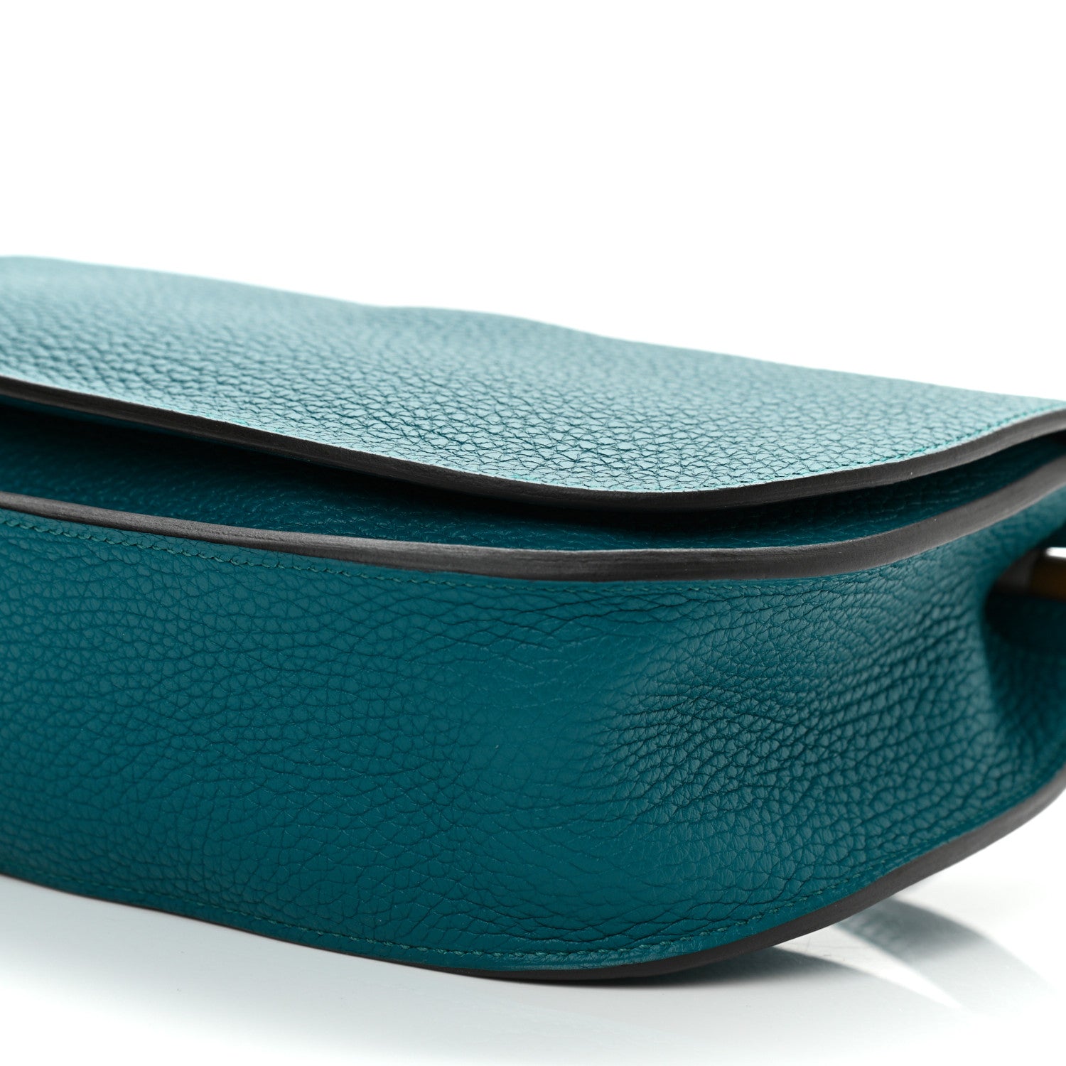 Hermes Taurillon Clemence Chevre Mysore Saut 25 Vert Bosphore 10 of 10