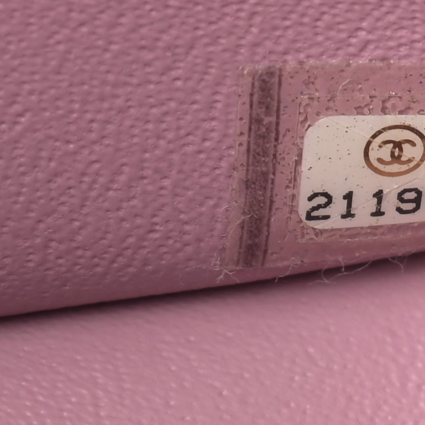 Lambskin Quilted Mini Square Flap Light Purple