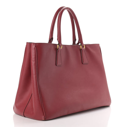 Prada Saffiano Lux Large Tote Cherry 2 of 16