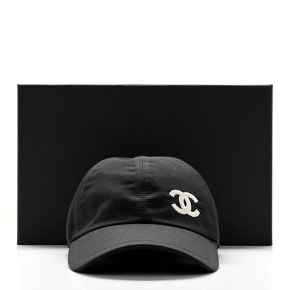 Chanel Cotton CC Cap Hat Black 11 of 11