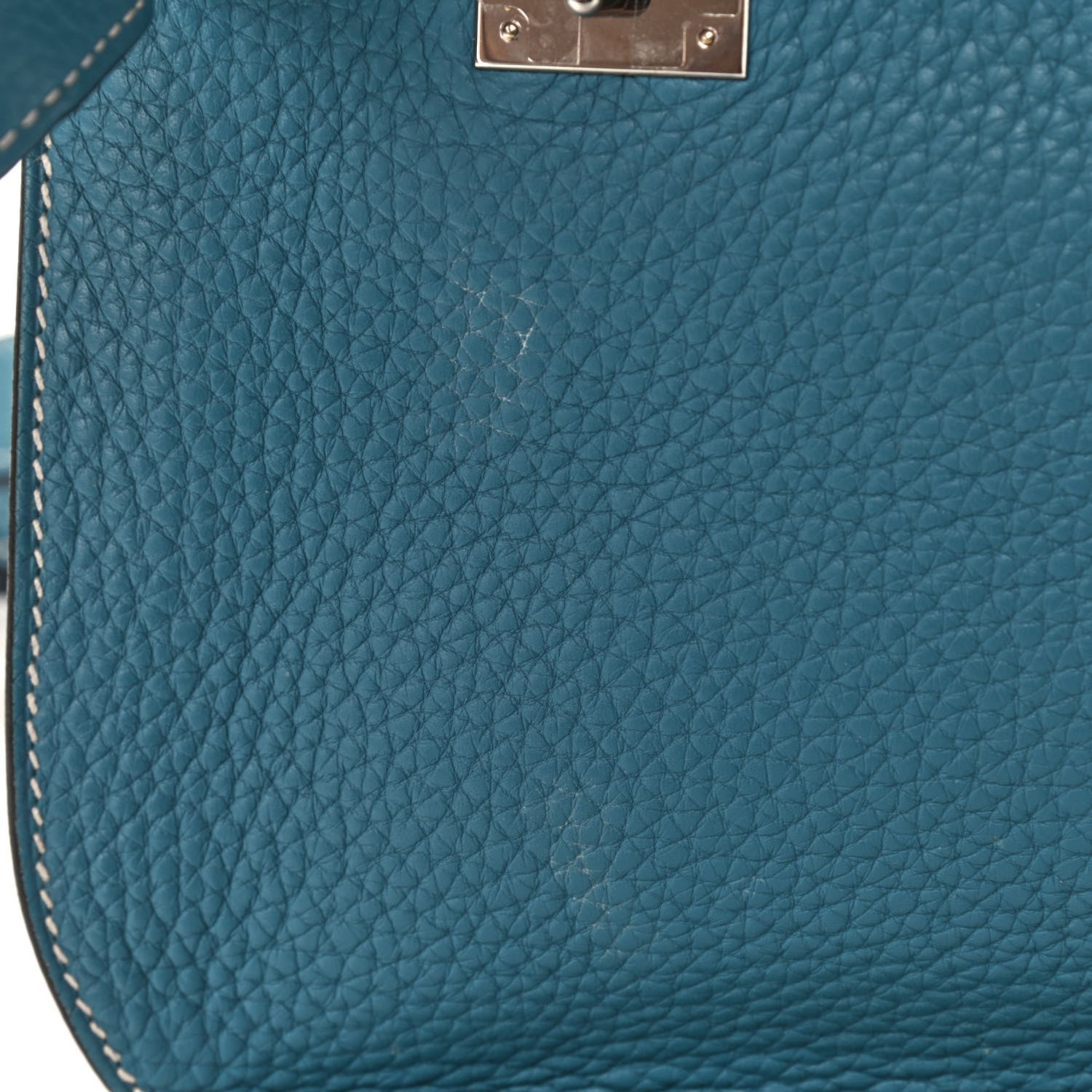 Hermes Taurillon Clemence Jypsiere 28 Blue Jean 10 of 10