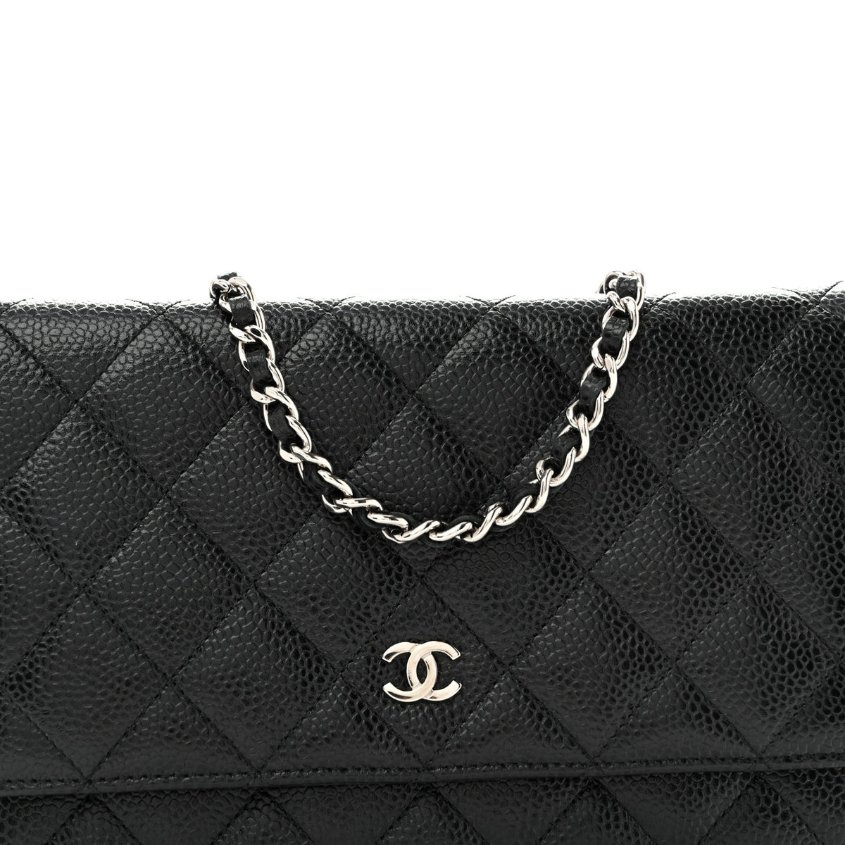Chanel Caviar Quilted Wallet on Chain WOC Black 9 of 12