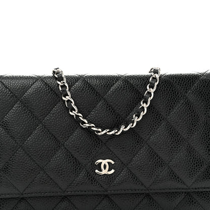 Chanel Caviar Quilted Wallet on Chain WOC Black 9 of 12