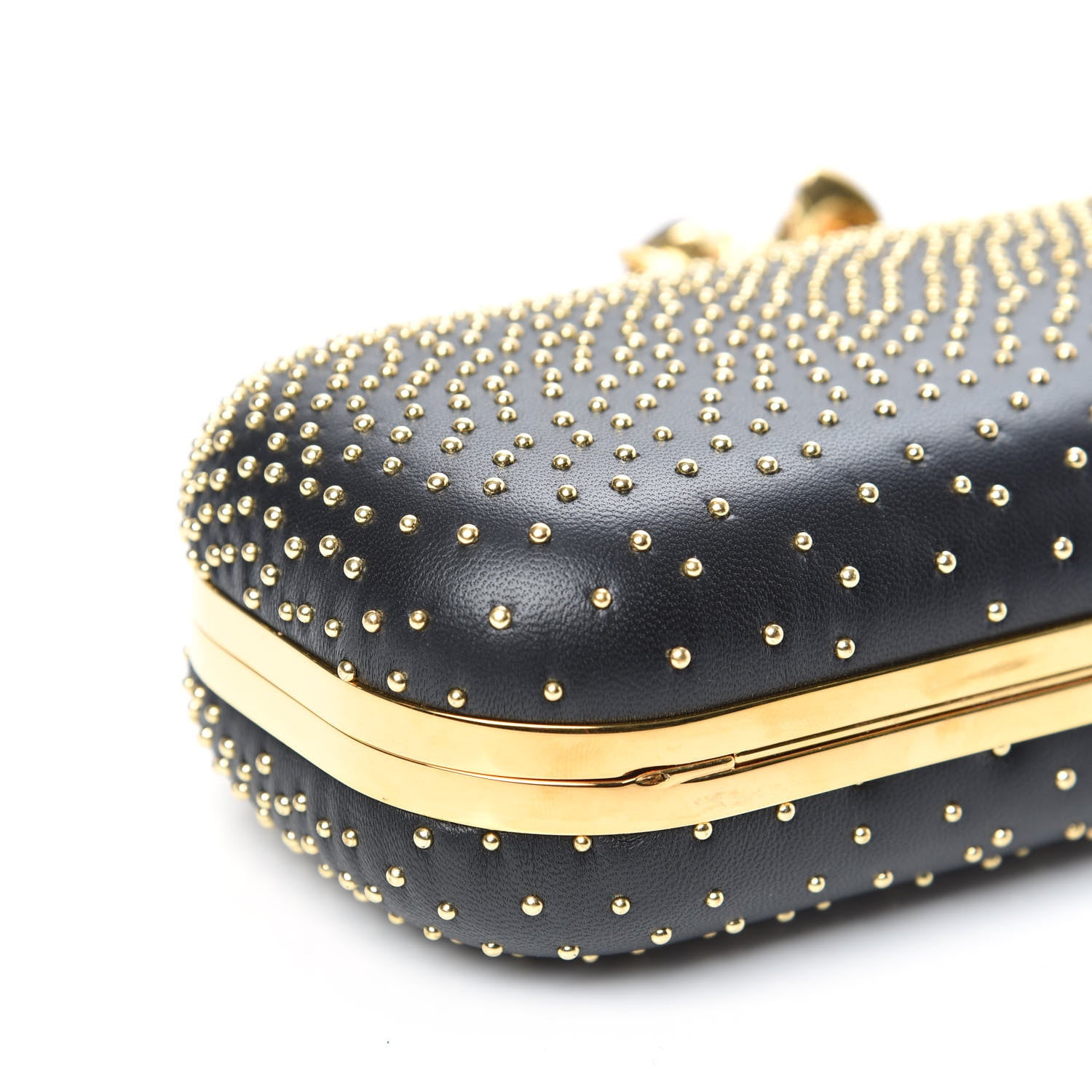 Alexander McQueen Studded Knucklebox Clutch Black 9 of 10