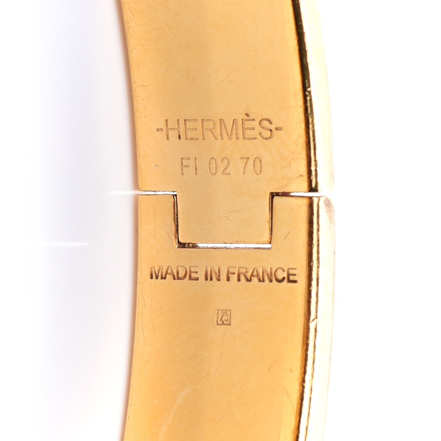 Hermes Enamel Cheval Pixel Narrow Clic Clac H Bracelet PM Terre Orange 4 of 7
