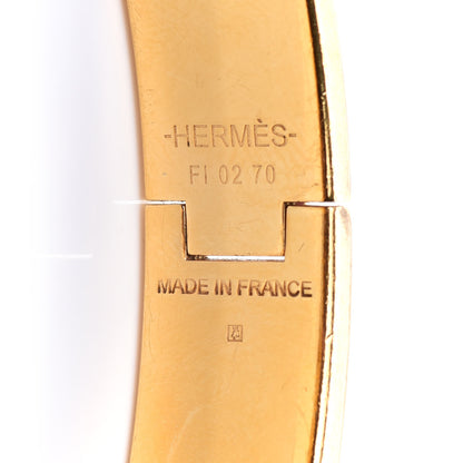 Hermes Enamel Cheval Pixel Narrow Clic Clac H Bracelet PM Terre Orange 4 of 7