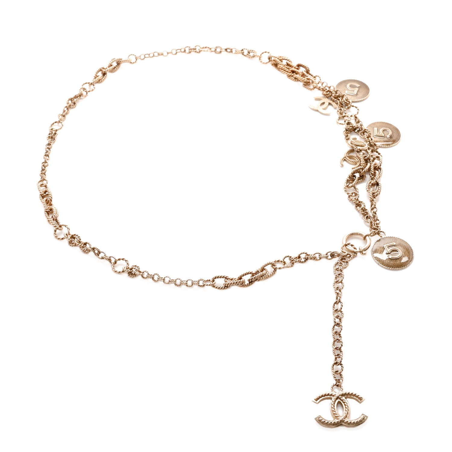 Chanel N°5 Medallion CC Chain Belt Gold 1 of 5