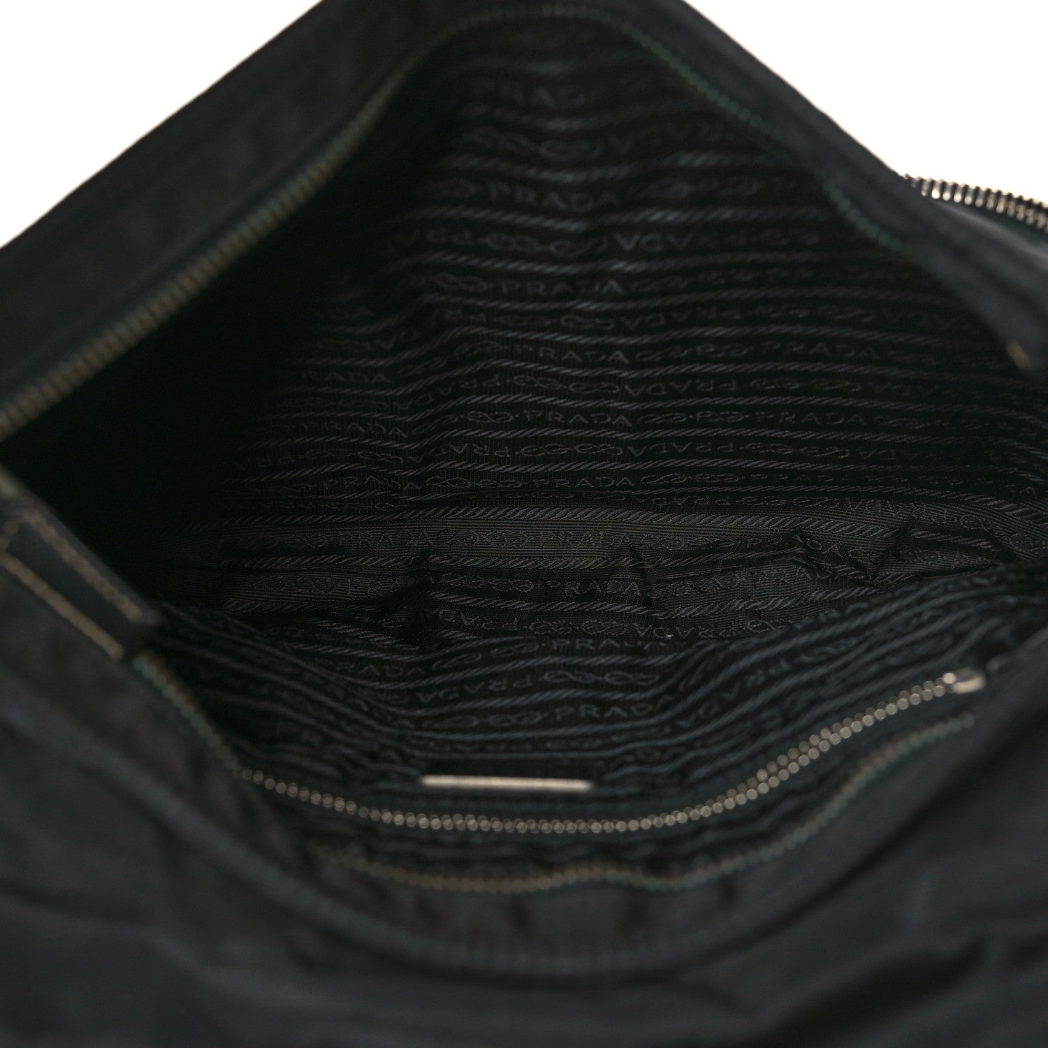 Prada Nylon Saffiano Vela Messenger Bag Black 5 of 10