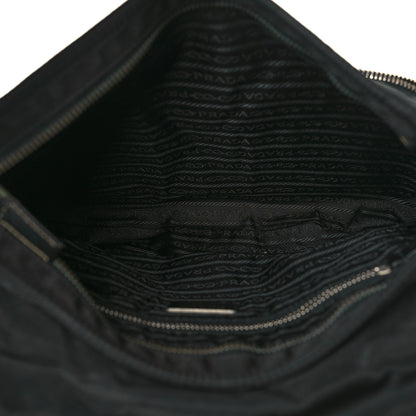 Prada Nylon Saffiano Vela Messenger Bag Black 5 of 10