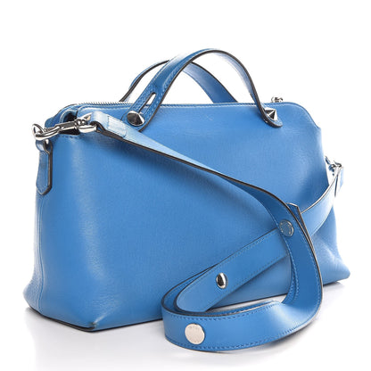 Fendi Vitello Dolce Medium By The Way Boston Bag Blue Royal 4 of 16