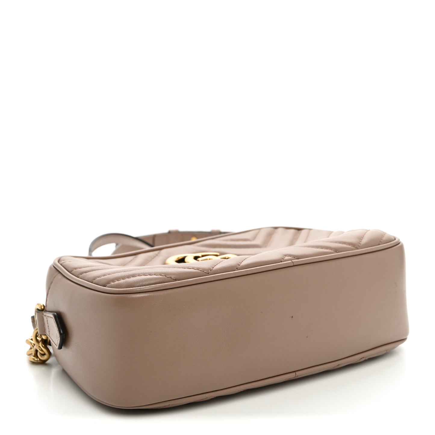 Calfskin Matelasse Small GG Marmont Chain Shoulder Bag Porcelain Rose