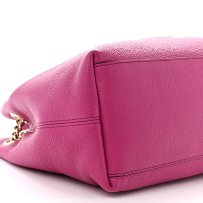 Gucci Cellarius Calfskin Medium Soho Chain Shoulder Bag Bright Bouganville 9 of 11