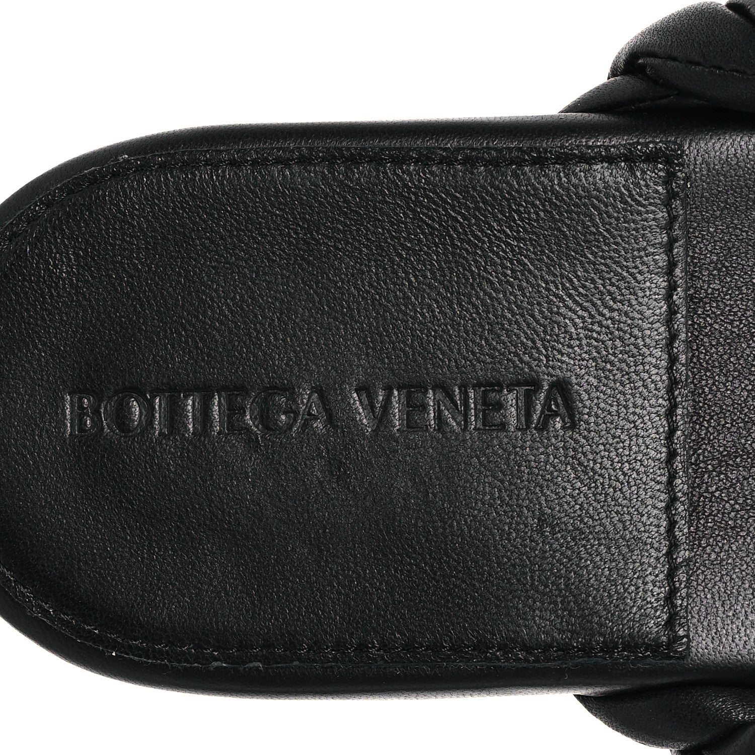 Bottega Veneta Nappa Chain Dot Flat Sandals 39.5 Black 8 of 9