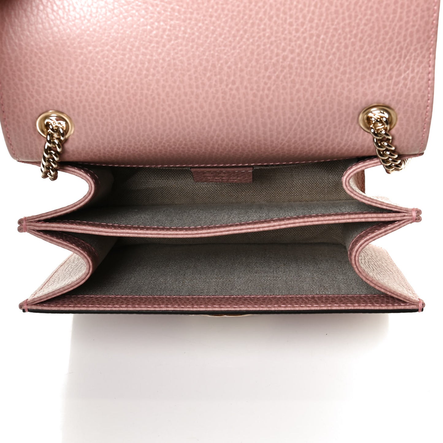 Dollar Calfskin Small Interlocking G Shoulder Bag Soft Pink