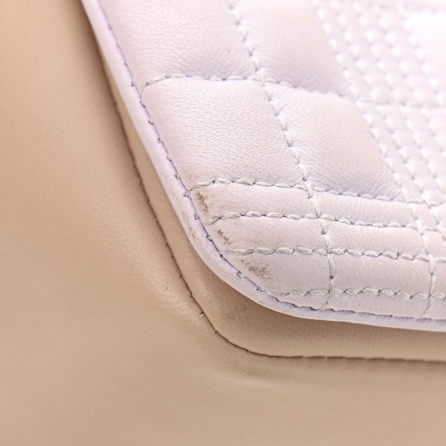 Burberry Lambskin Quilted Small Lola Bag Pale Thistle Soft Fawn 10 of 19