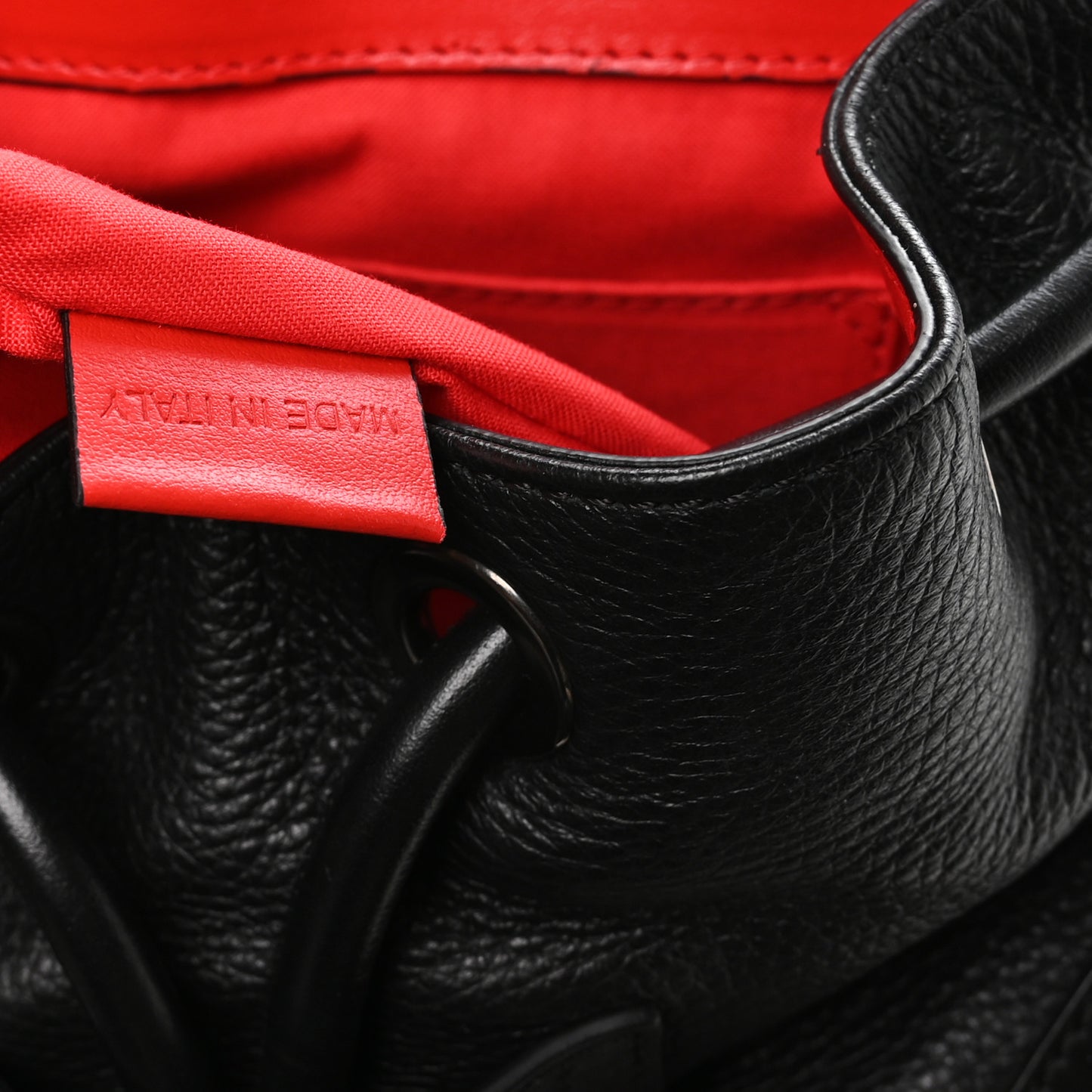 Calfskin Spiked Small Explorafunk Backpack Black