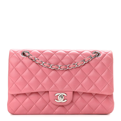 Chanel Lambskin Quilted Medium Double Flap Pink 1 of 9