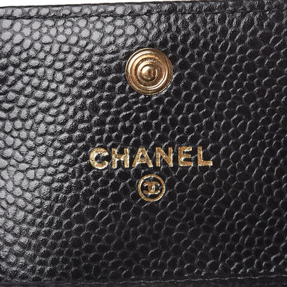Chanel Caviar Quilted Flap Card Holder Black 6 of 9