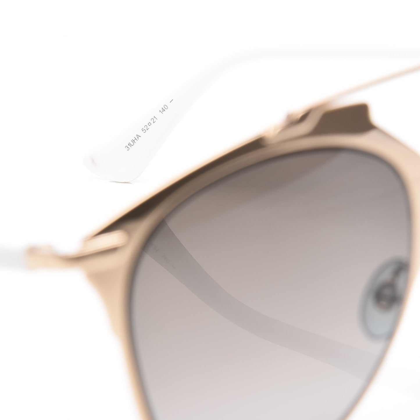 Reflected Sunglasses Rose Gold White