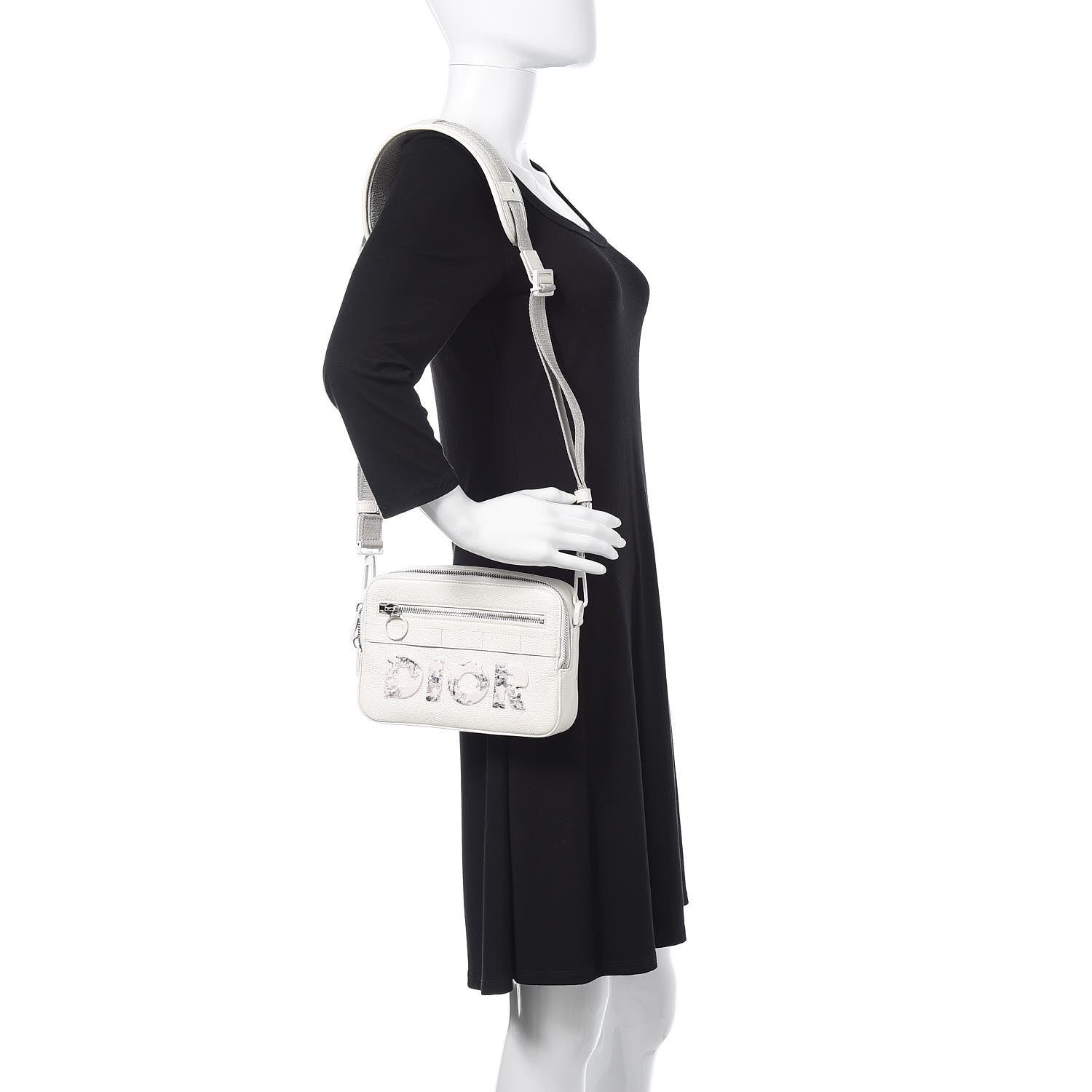 Christian Dior X DANIEL ARSHAM Grained Calfskin Safari Messenger White 2 of 10