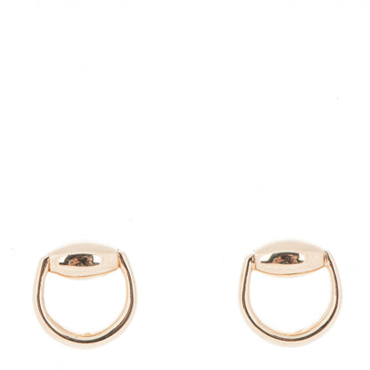 Gucci 18K Yellow Gold Horsebit Earrings 1 of 5